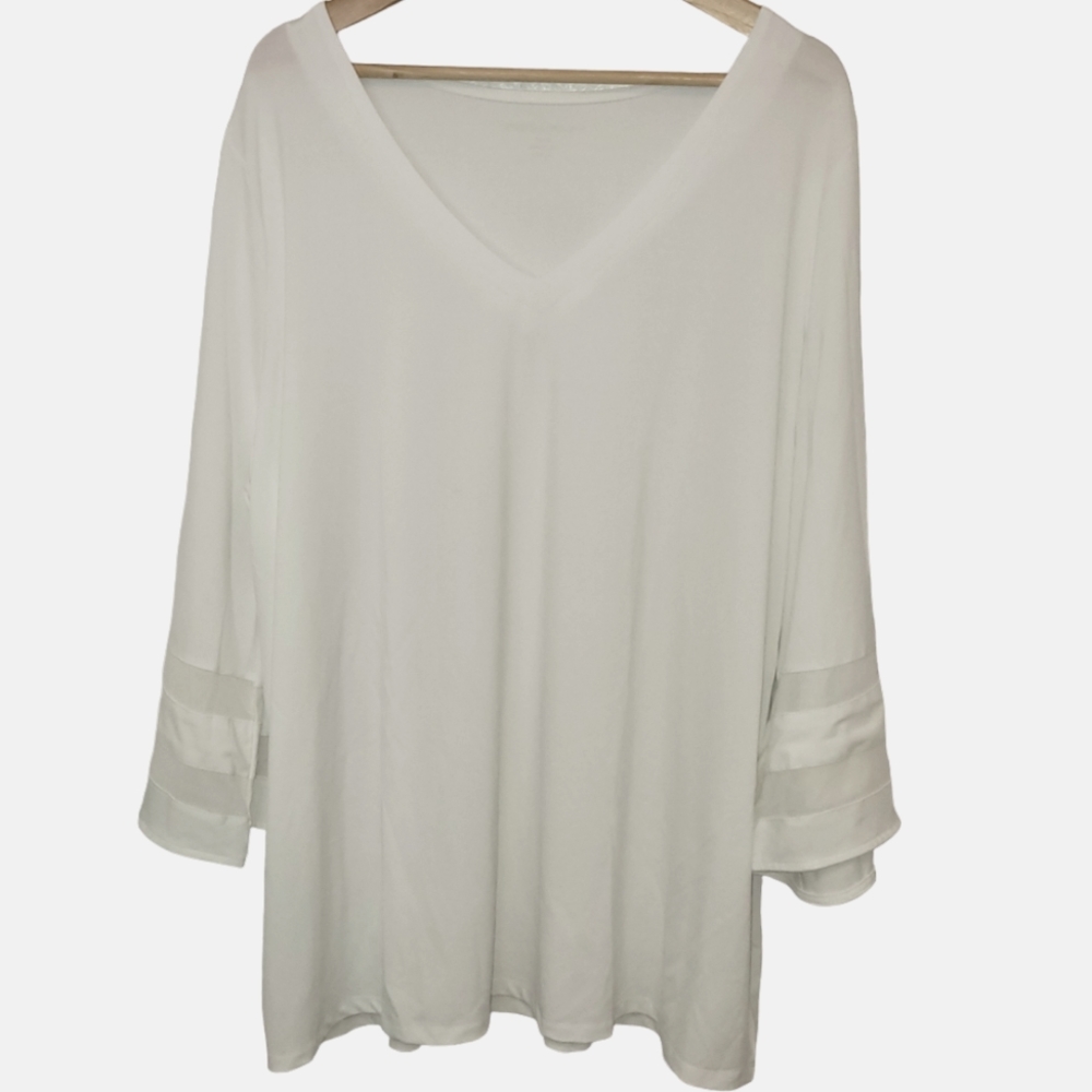Jessica London Women's White Blouse Size 22/24
